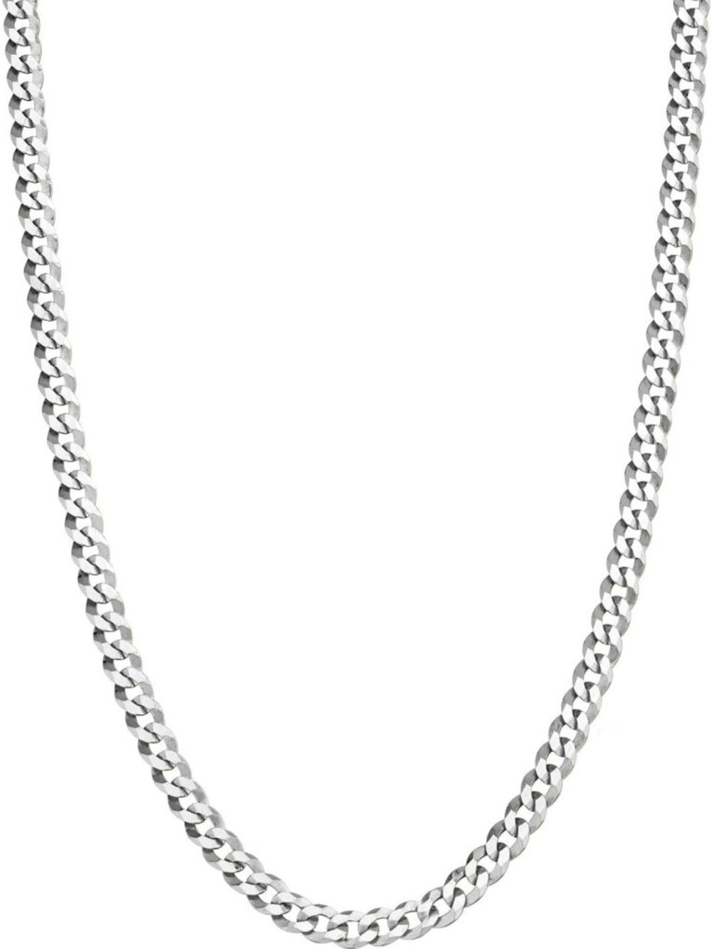 925 Sterling Silver Cuban Link Chain Necklace for Men & Women, 3.5mm Thick